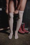 BASERANGE cotton sports knee socks KOK bare color